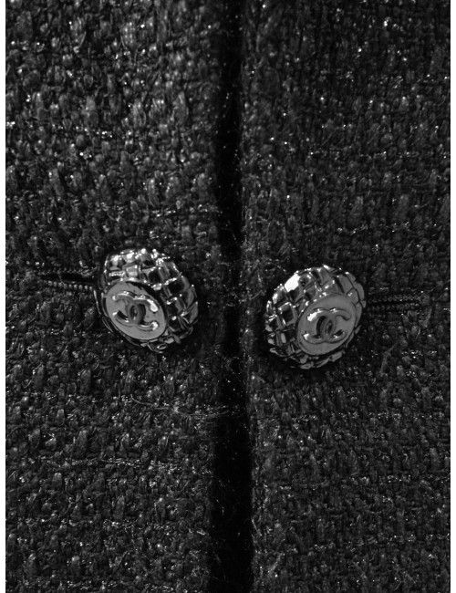 Tailleur avec robe CHANEL noir pailletée