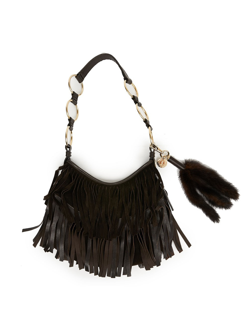 Besace franges YSL SAINT LAURENT