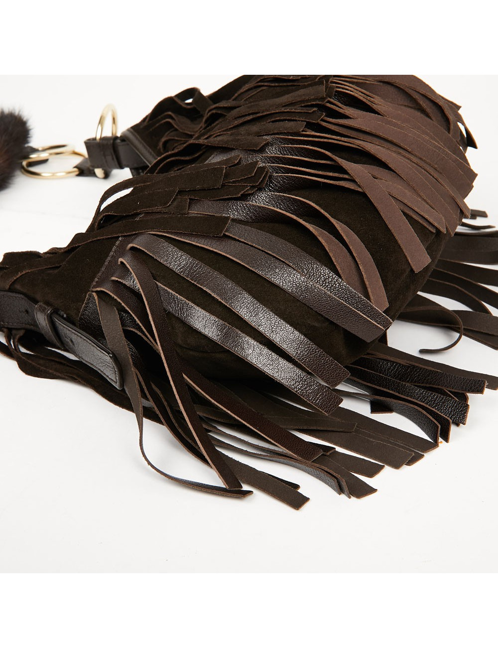 Besace franges YSL SAINT LAURENT