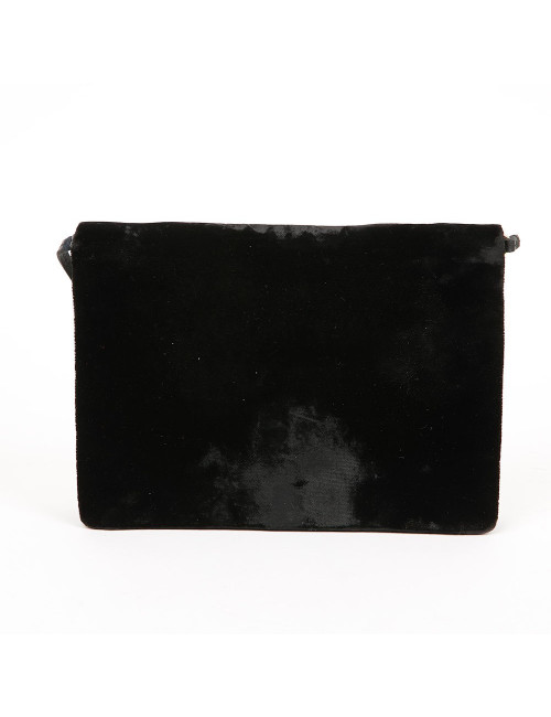 Pochette CHRISTIAN DIOR Vintage velours noir