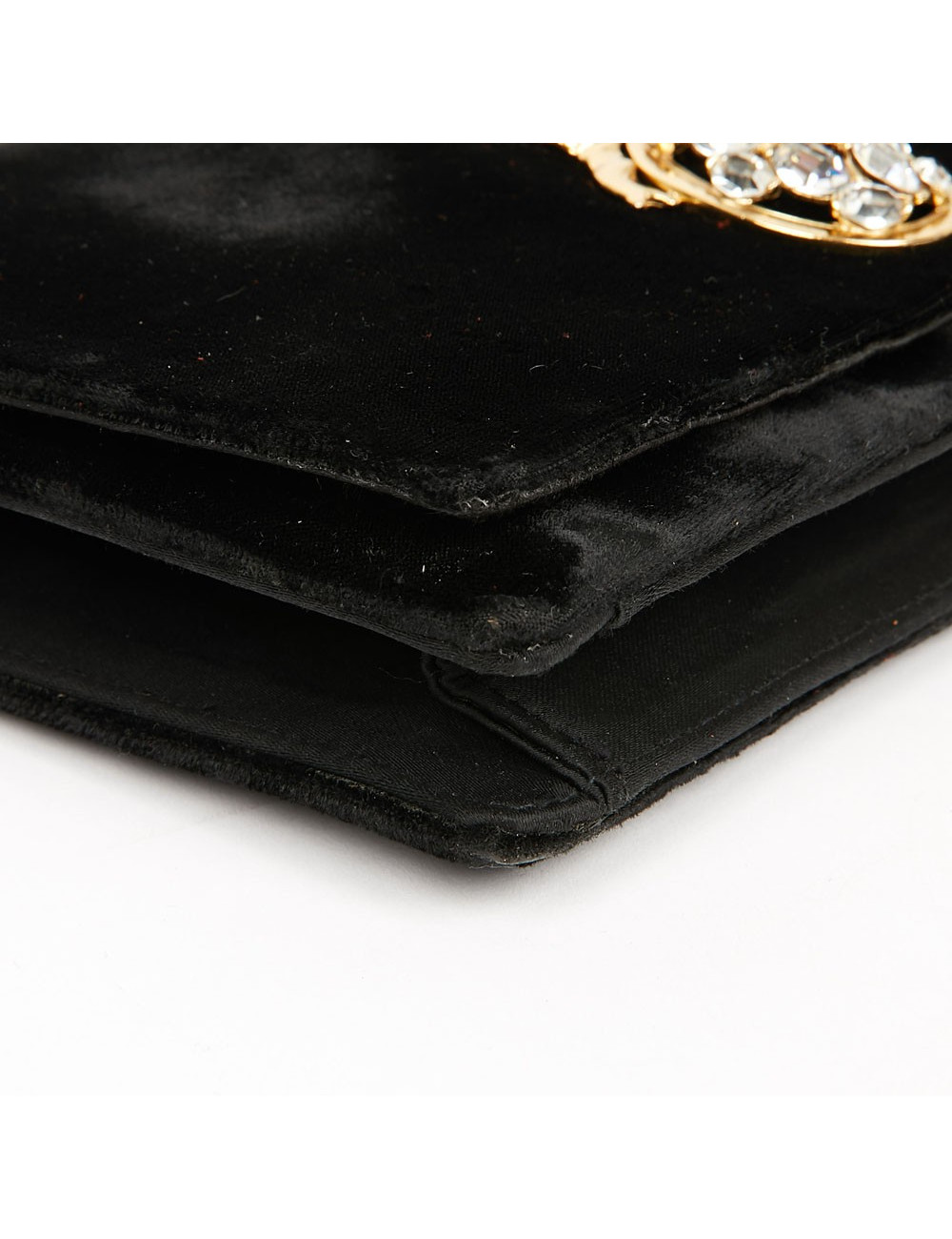 Sac CHRISTIAN DIOR Vintage velours noir