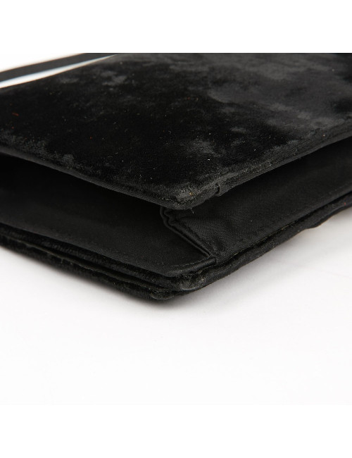 Pochette CHRISTIAN DIOR Vintage velours noir