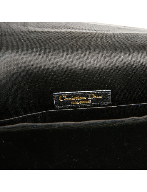 Pochette CHRISTIAN DIOR Vintage velours noir