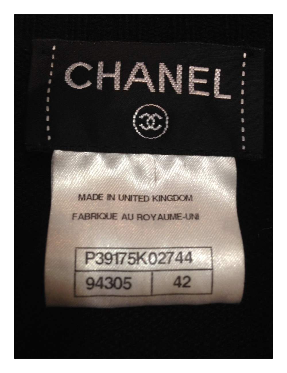 Veste CHANEL noir T42