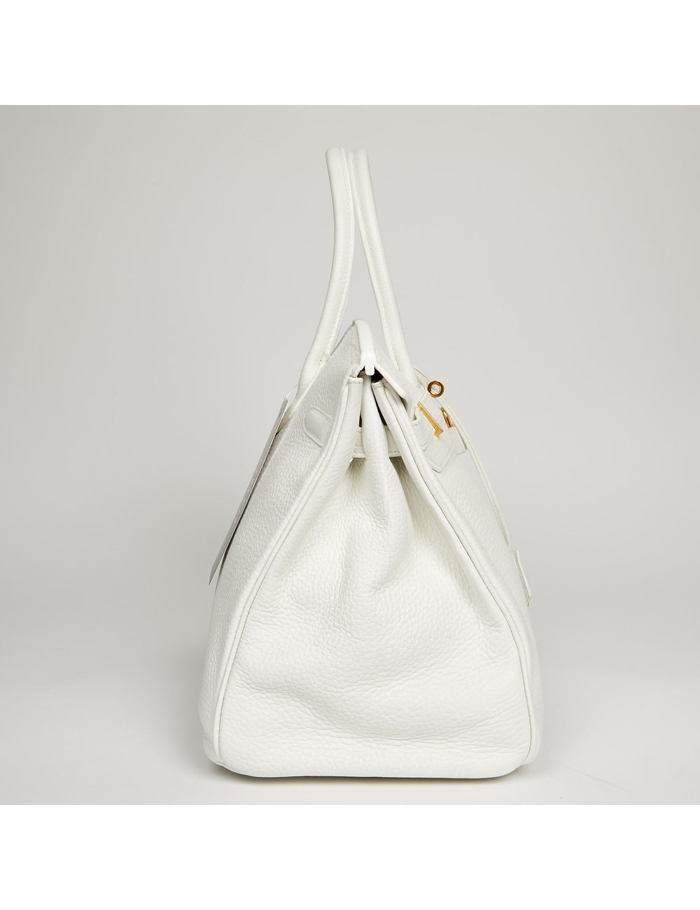 Birkin 35  HERMES cuir de veau Togo blanc