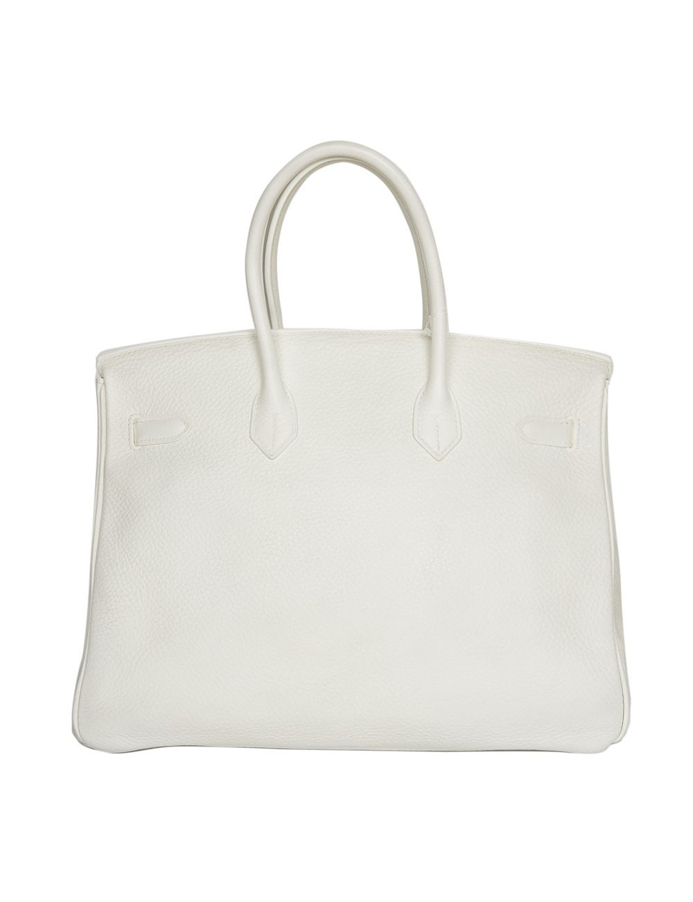 Birkin 35  HERMES cuir de veau Togo blanc