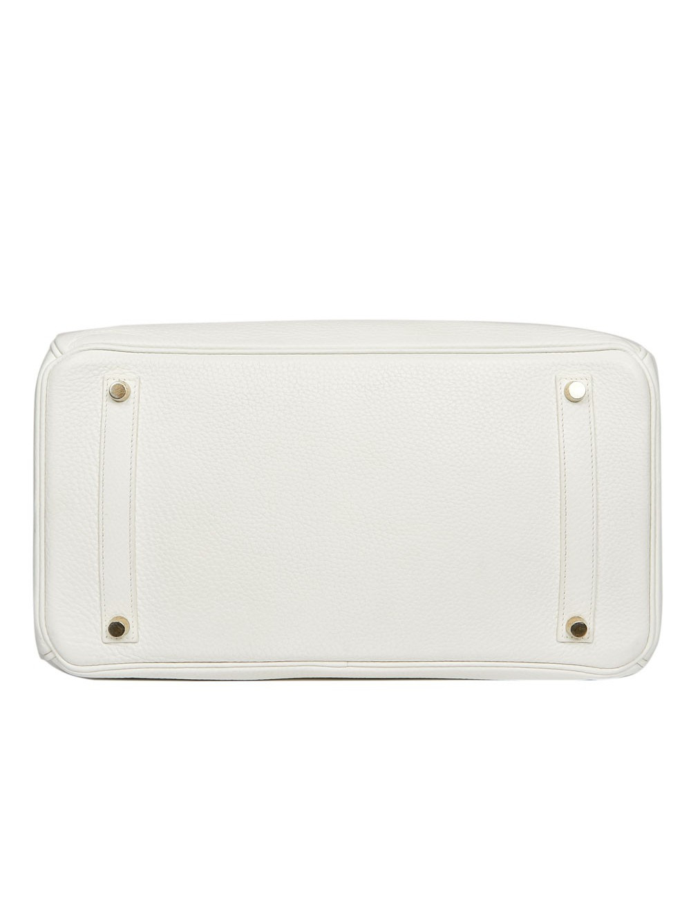 Birkin 35  HERMES cuir de veau Togo blanc