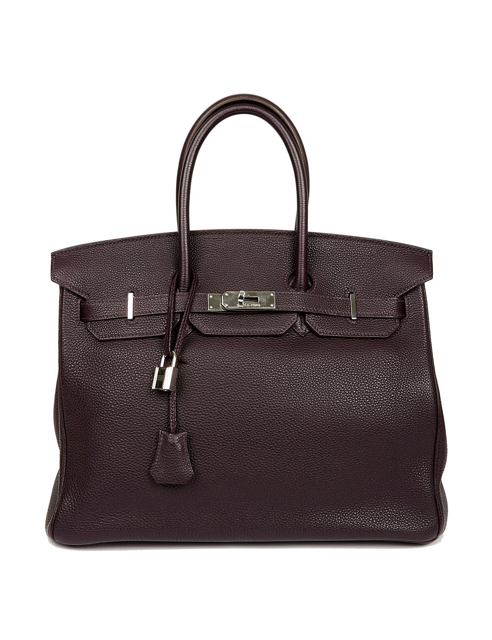 Birkin 35 HERMES cuir de veau Togo raisin