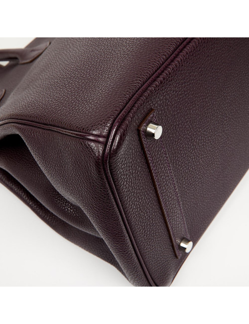 Birkin 35 HERMES cuir de veau Togo raisin