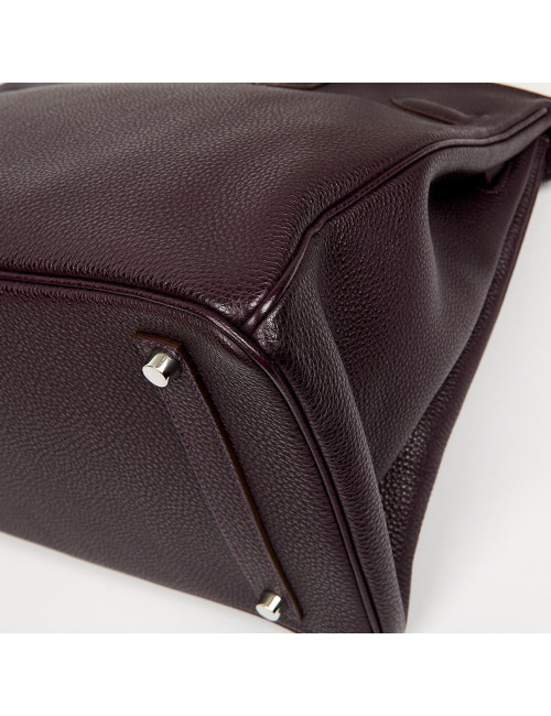 Birkin 35 HERMES cuir de veau Togo raisin
