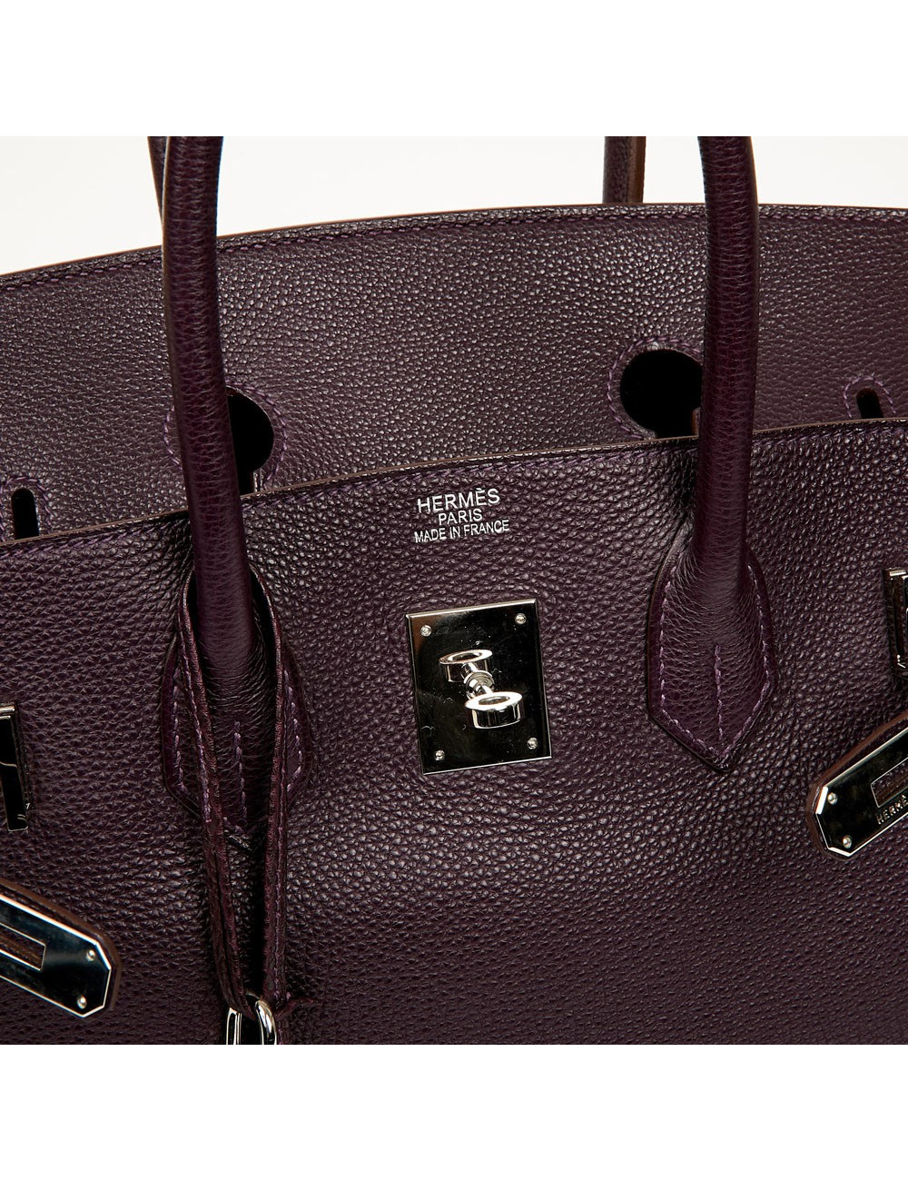 Birkin 35 HERMES cuir de veau Togo raisin