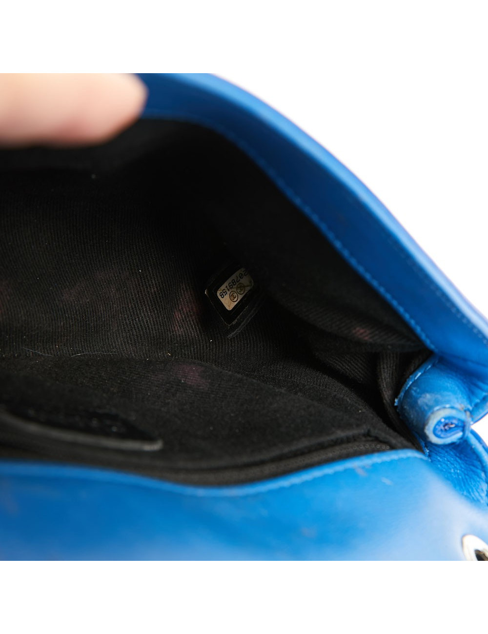 Small flap bag Chanel blue patent leather - Pre-owned Luxury Bag 