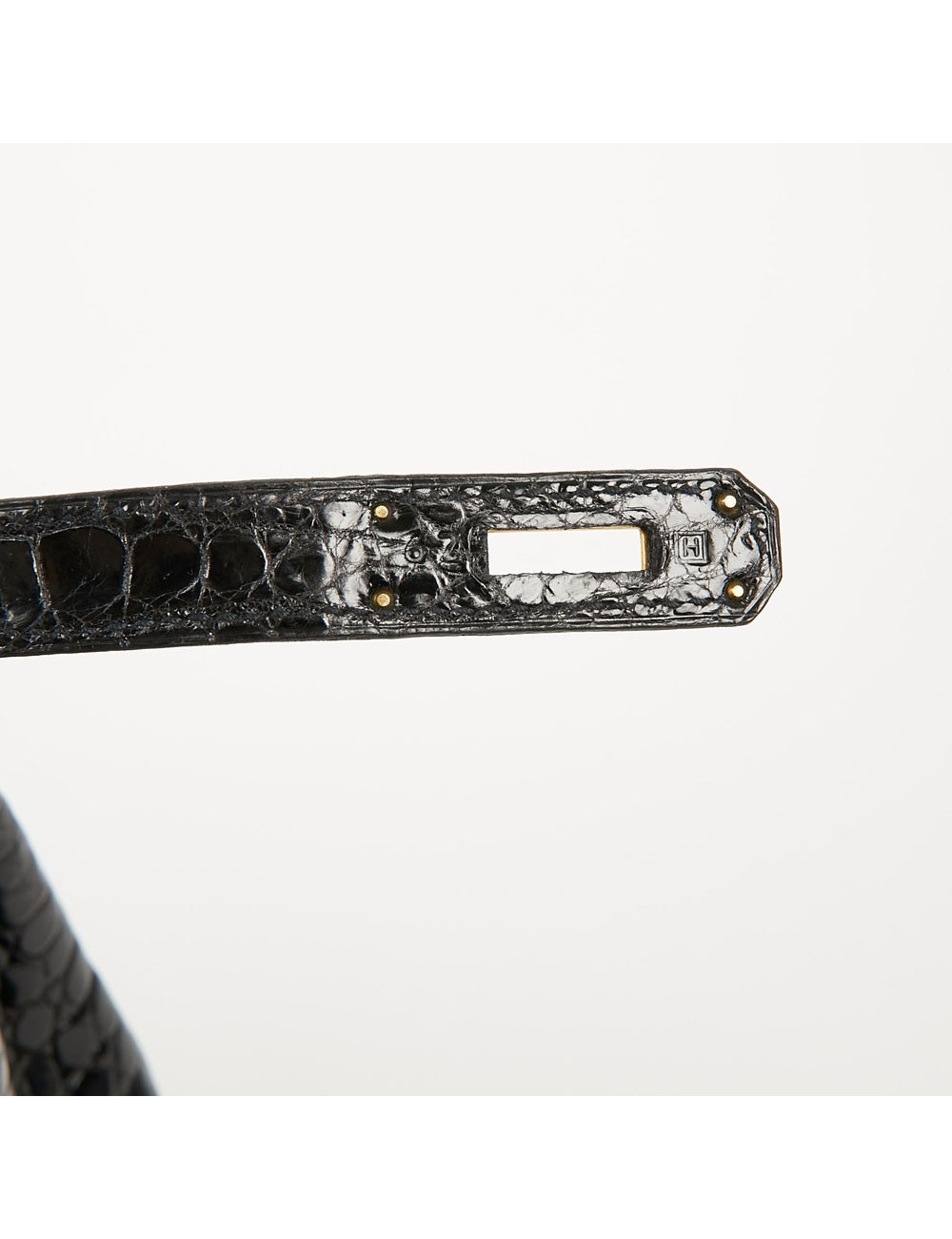 Birkin 35 crocodile Porosus noir