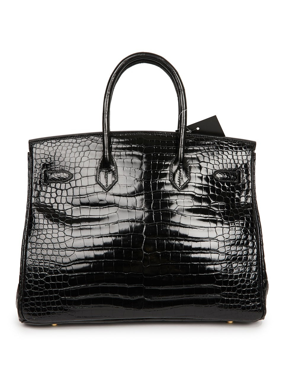 Birkin 35 crocodile Porosus noir