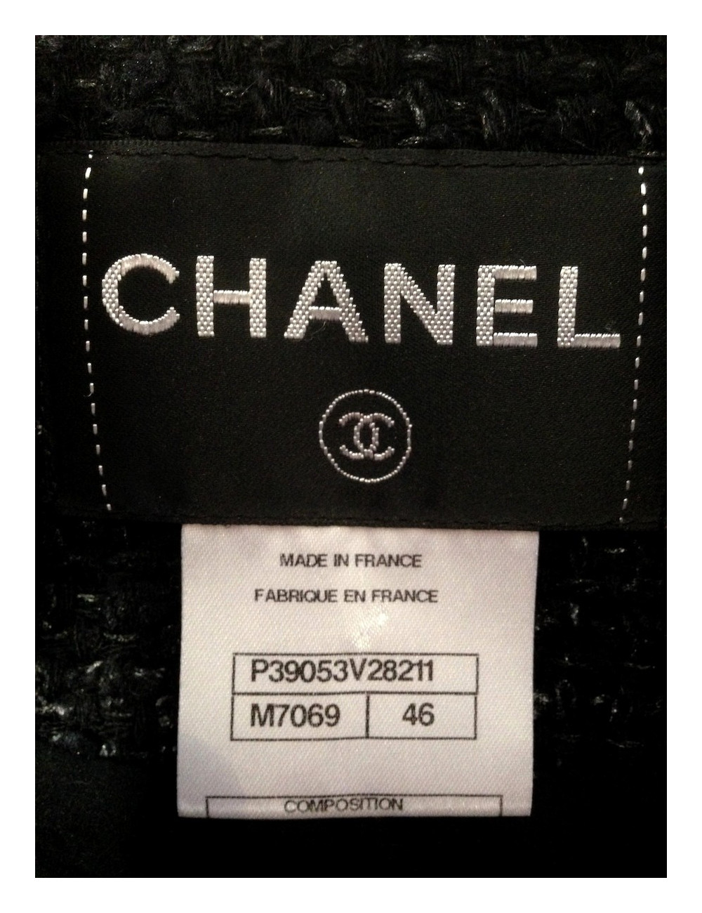 Veste CHANEL habillage chainon T46