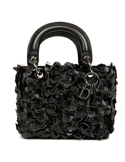 Lady D DIOR fleurs noires