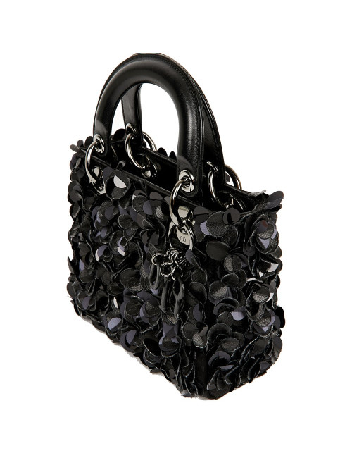 Lady D DIOR fleurs noires