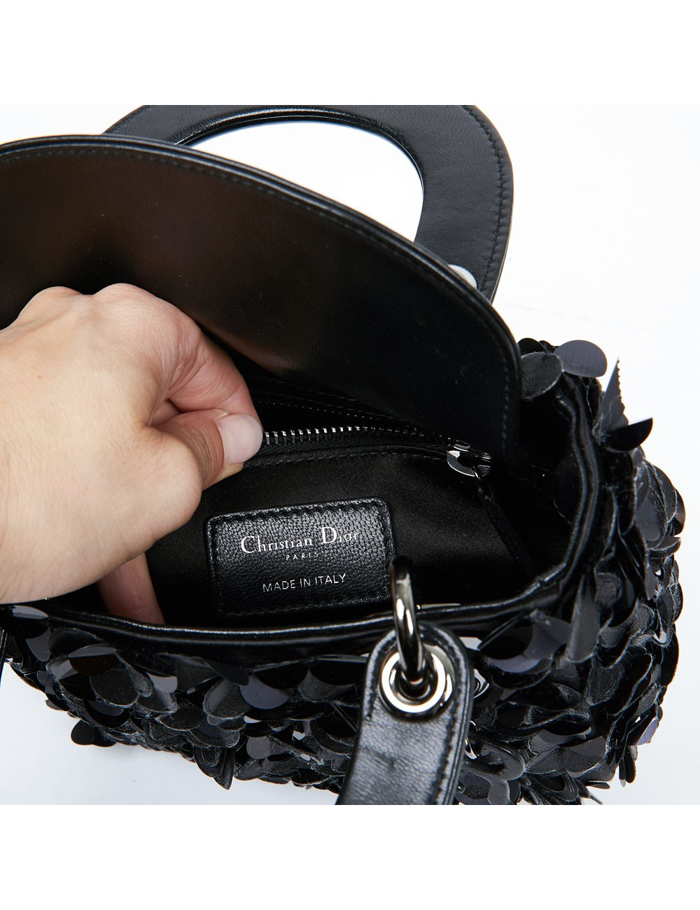 Dior Lady D with black flower