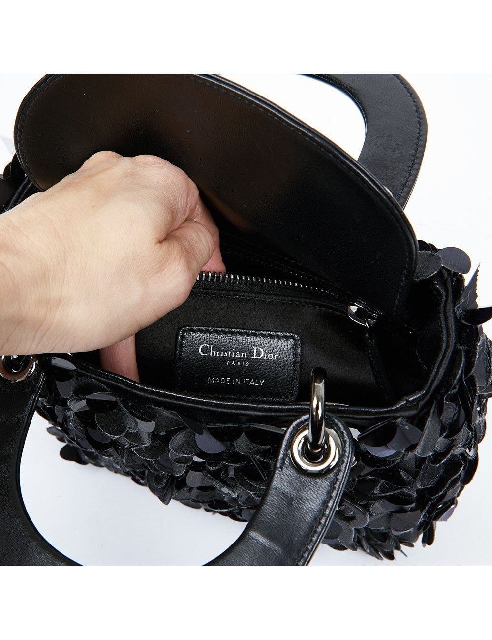 Dior Lady D with black flower