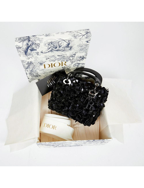Lady D DIOR fleurs noires