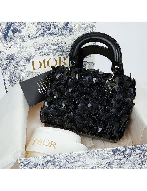 Lady D DIOR fleurs noires
