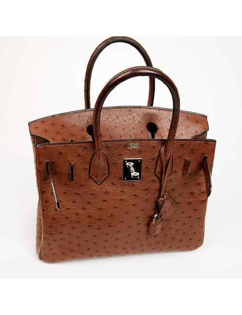 Hermes Birkin 30 tobacco colored ostrich