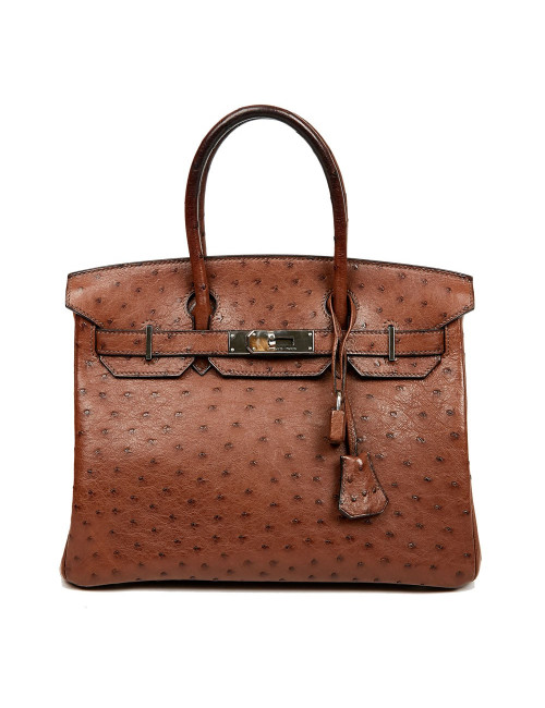 Hermes Birkin 30 tobacco colored ostrich