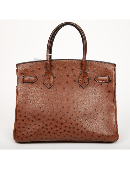 Hermes Birkin 30 tobacco colored ostrich