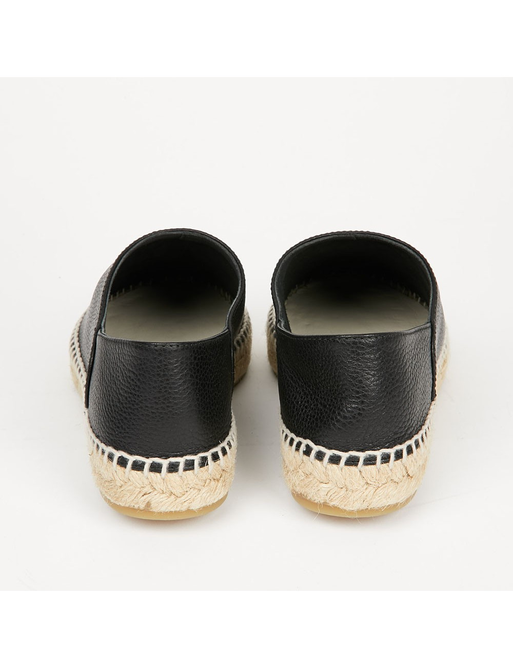 Espadrilles CHANEL T38 cuir noir