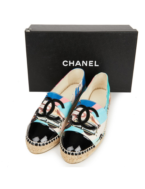 Espadrilles T38 CHANEL multicolores