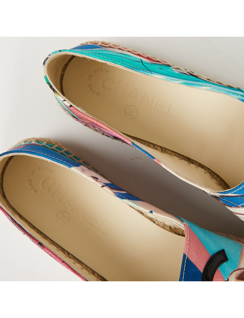 Espadrilles T38 CHANEL multicolores
