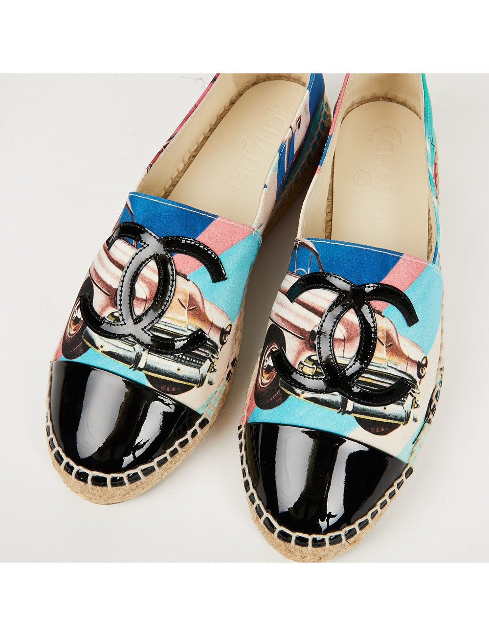 Espadrilles T38 CHANEL multicolores