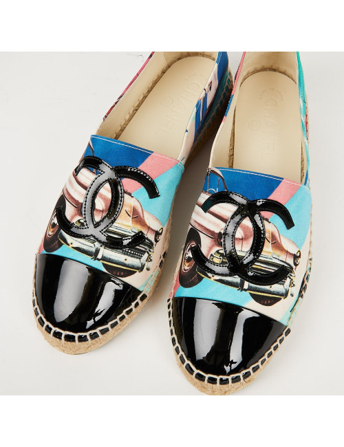 Espadrilles T38 CHANEL multicolores