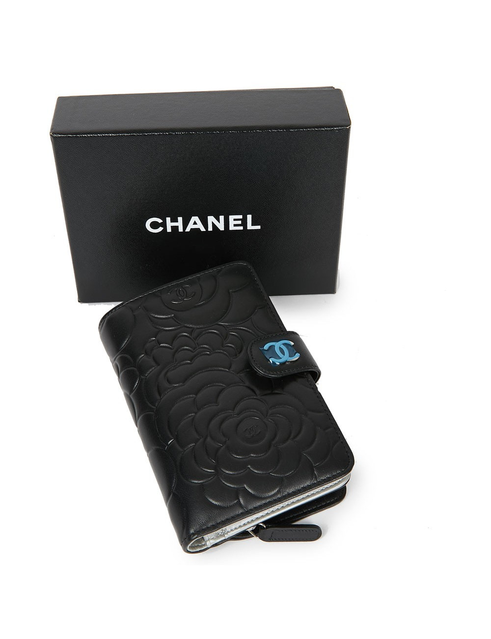 Porte monnaie CHANEL cuir embossé 