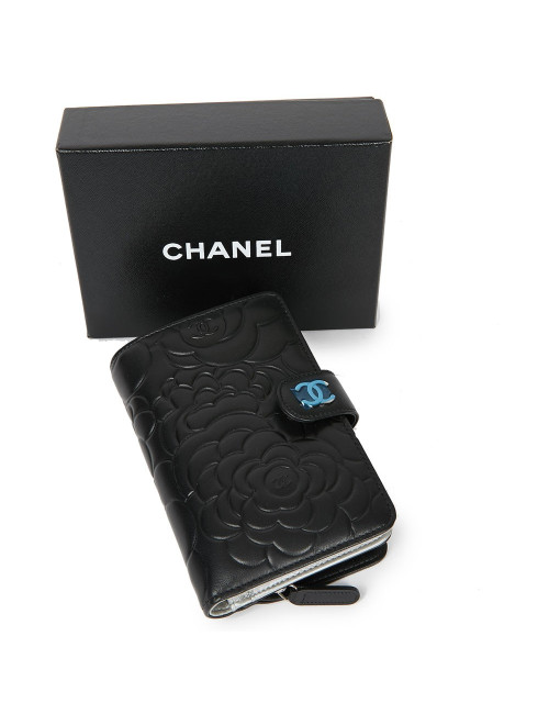 Porte monnaie CHANEL cuir embossé 