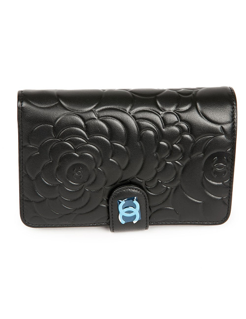 Porte monnaie CHANEL cuir embossé 