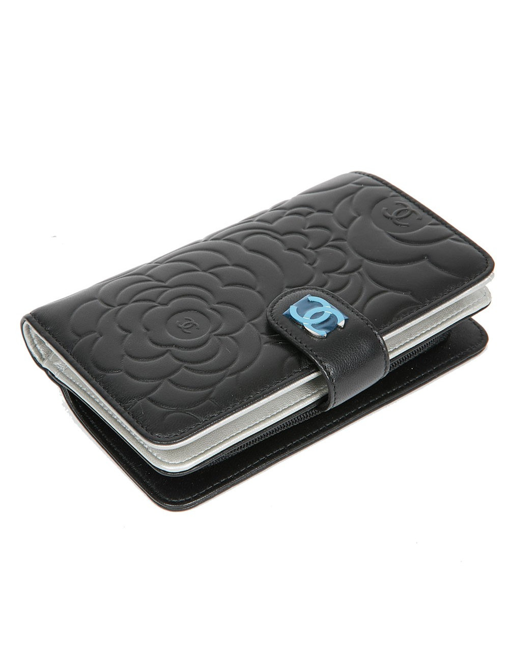 Porte monnaie CHANEL cuir embossé 