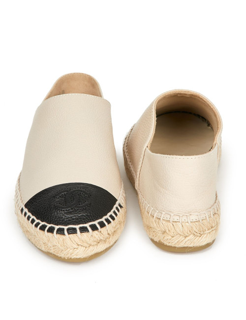 Espadrilles T36 cuir beige CHANEL