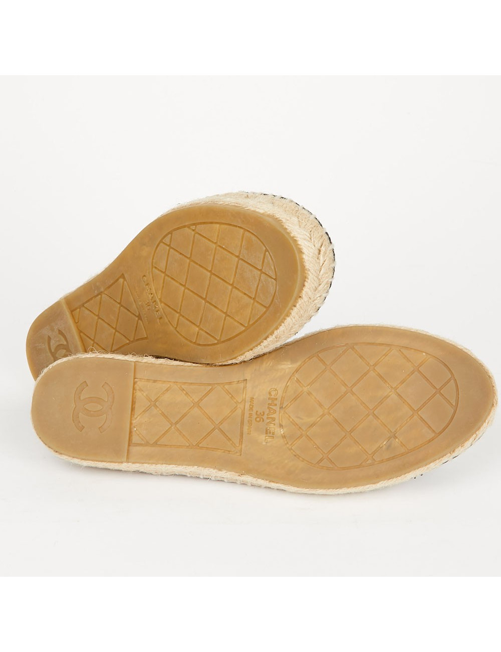 Chanel beige leather espadrilles T36 