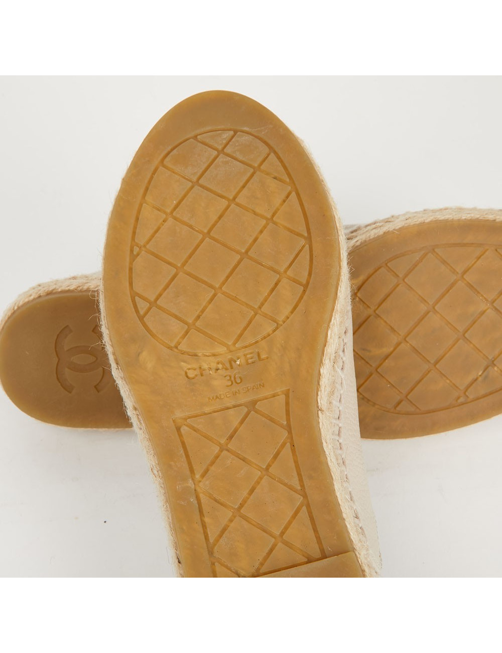 Chanel beige leather espadrilles T36 