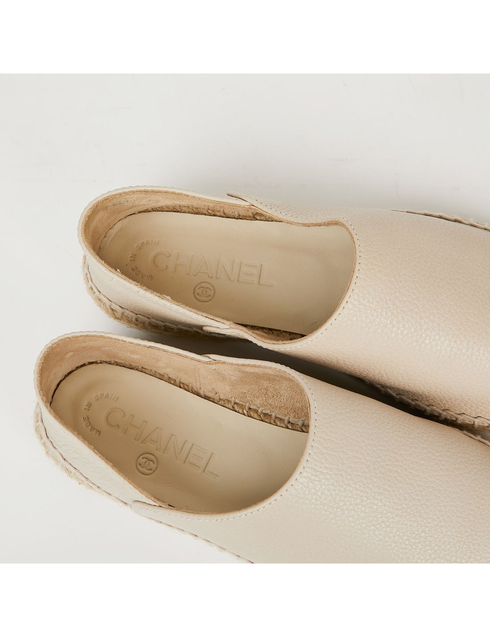 Chanel beige leather espadrilles T36 