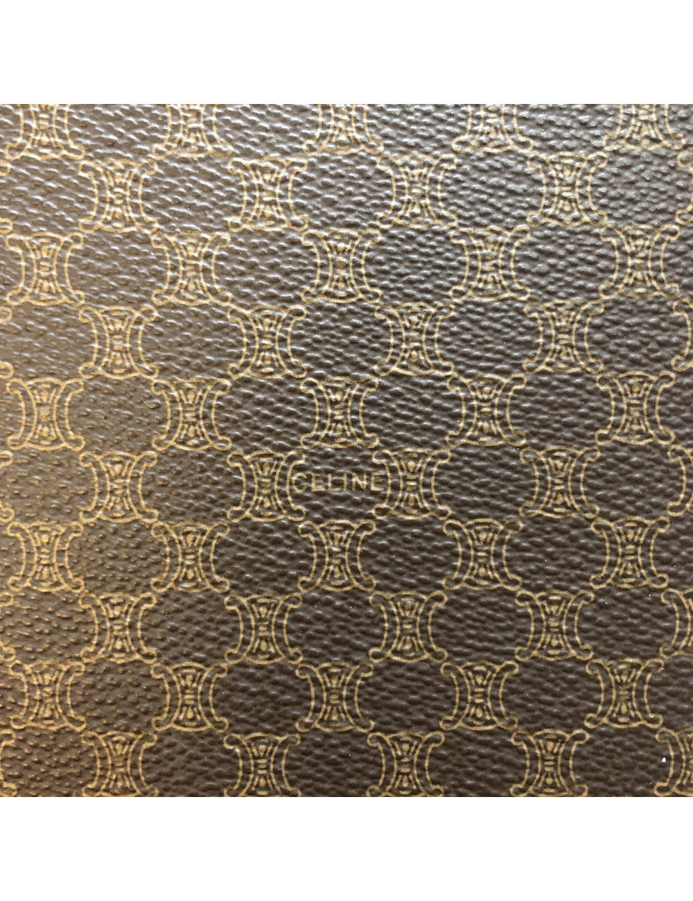 Valise rigide CELINE en toile monogramme marron