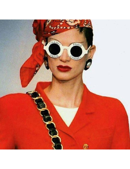 Lunettes de soleil CHANEL PARIS blanches