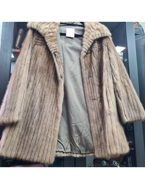 Veste Sans marques en fourrure fauve