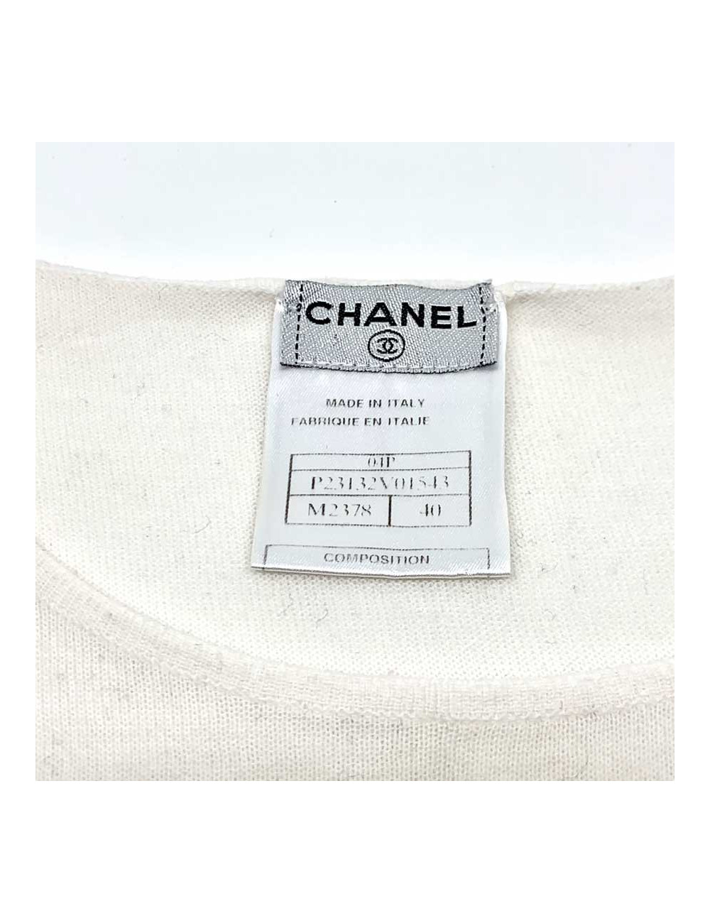 Tshirt CHANEL siglé en coton