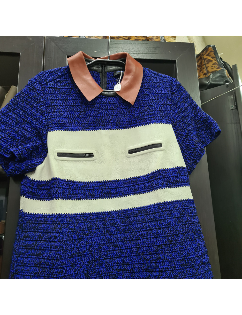 Haut Proenza Schouler maille et cuir 