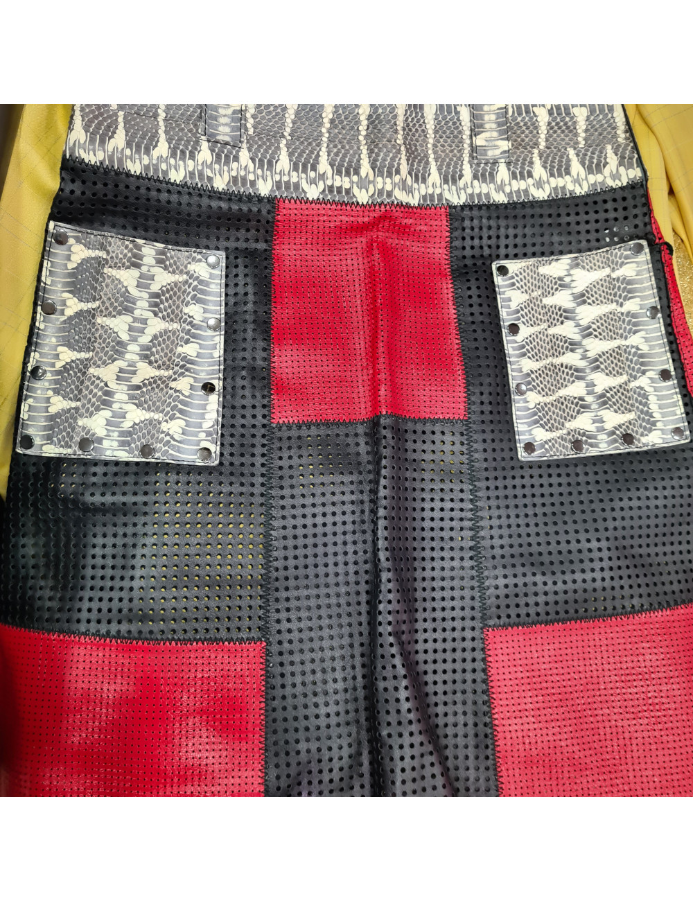 Jupe Proenza Schouler en cuir perforé imitation croco