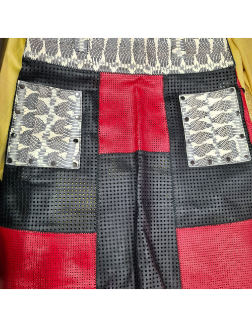 Jupe Proenza Schouler en cuir perforé imitation croco