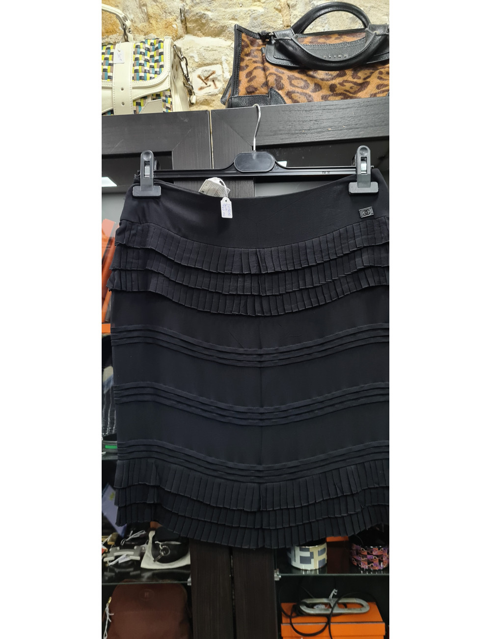 Jupe Chanel t 40 soie noire