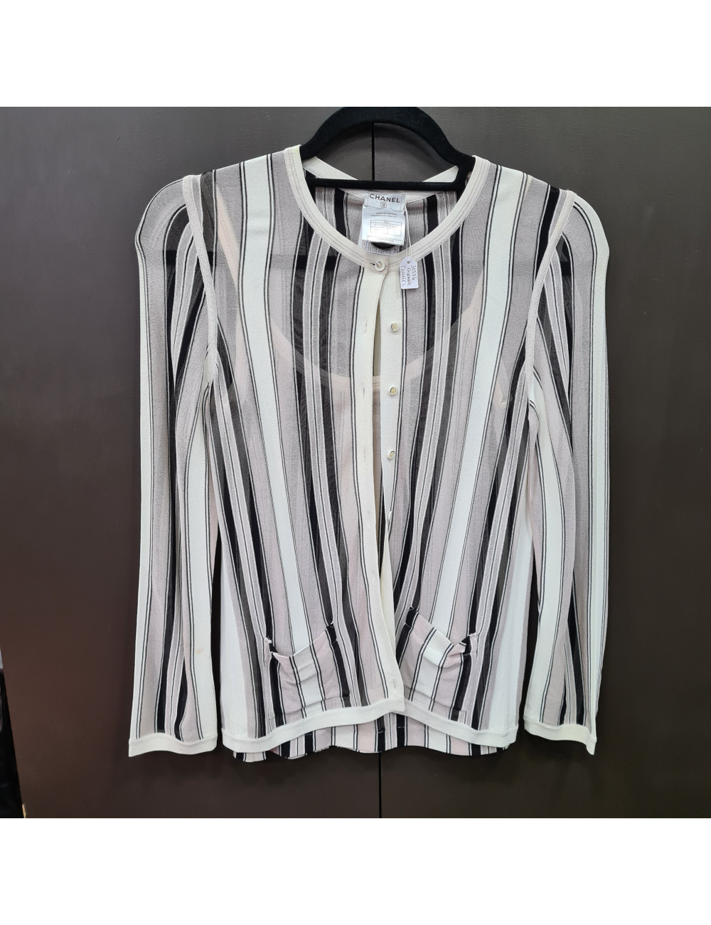 Ensemble Chanel à rayures T36